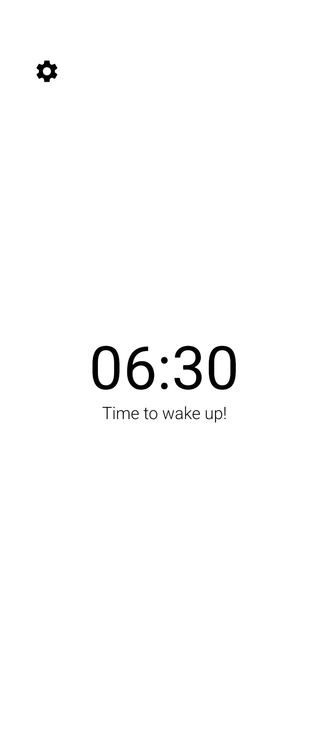 Wake-up screen